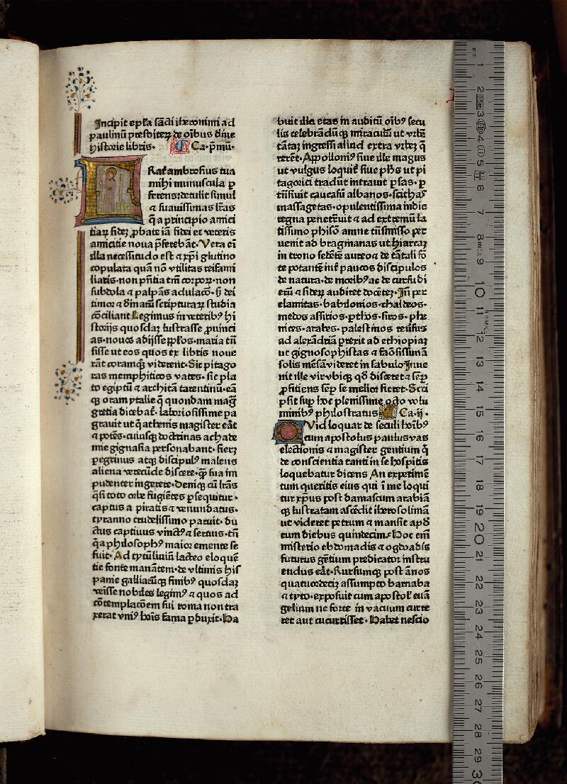 Valenciennes, Bibl. mun., inc. 060, f. 001 - vue 1