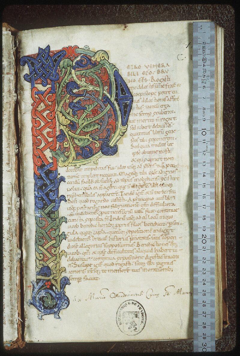 Vendôme, Bibl. mun., ms. 0018, f. 001 - vue 1