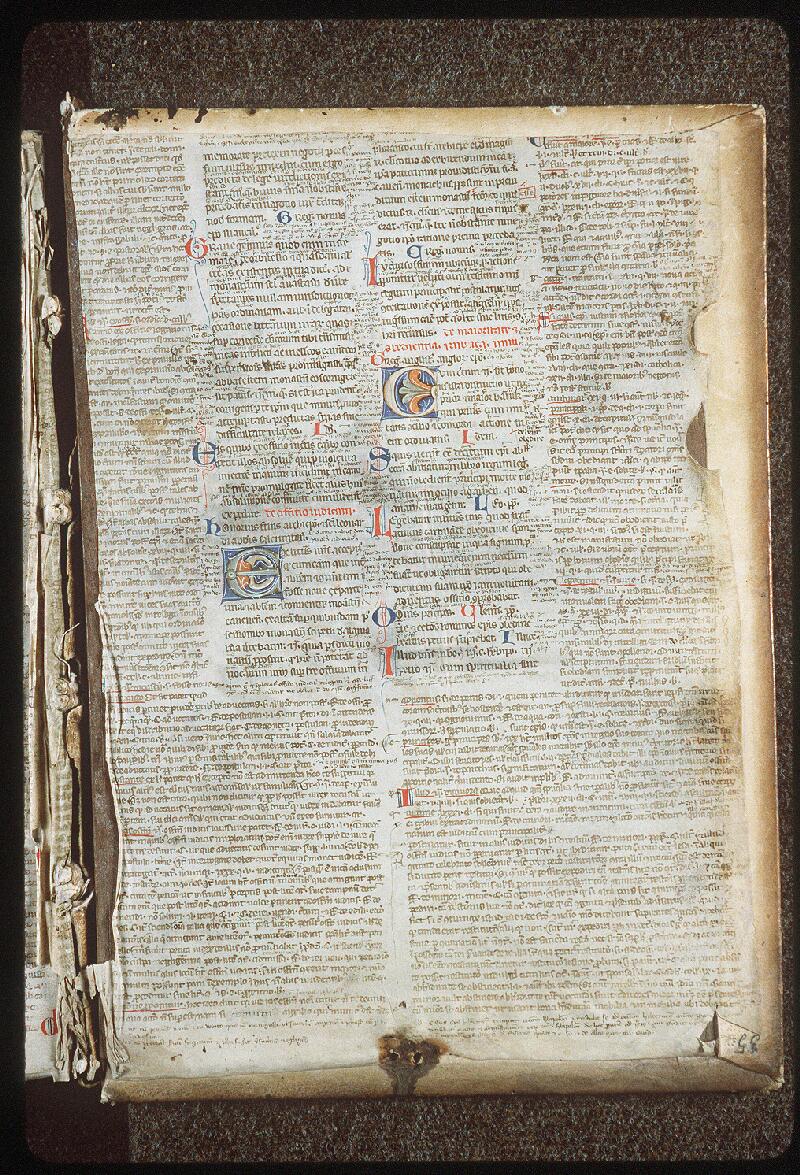 Vendôme, Bibl. mun., ms. 0035, contre-plat sup.