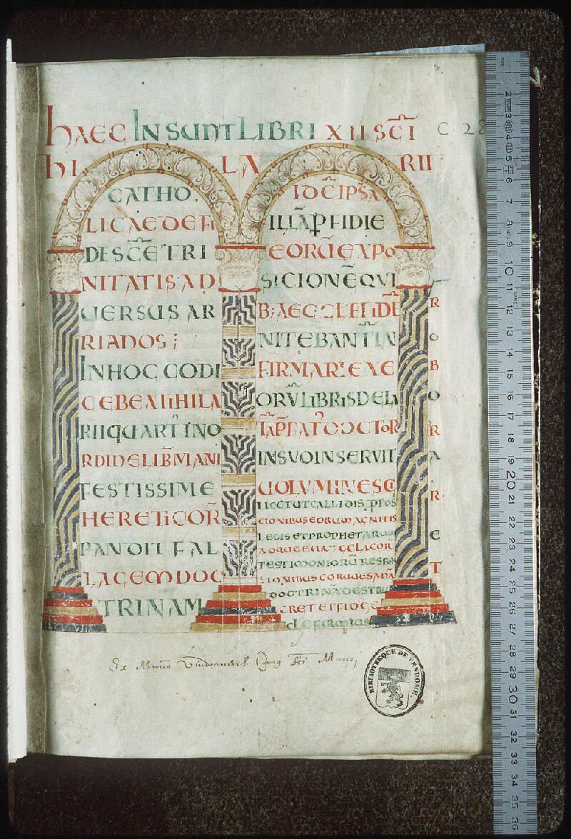 Vendôme, Bibl. mun., ms. 0028, f. 001 - vue 1