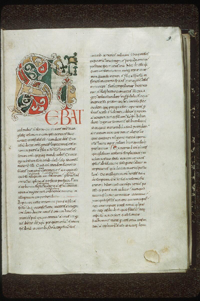 Vendôme, Bibl. mun., ms. 0028, f. 009 - vue 1