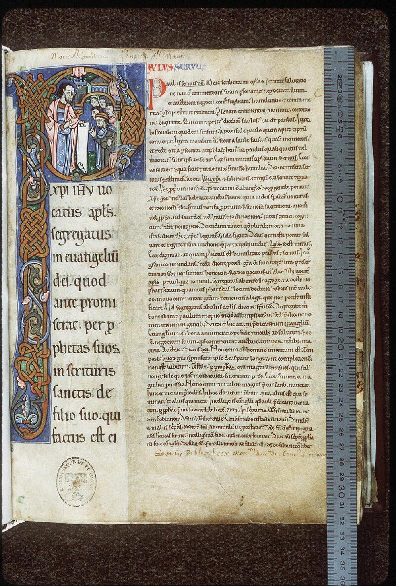Vendôme, Bibl. mun., ms. 0023, f. 001 - vue 1