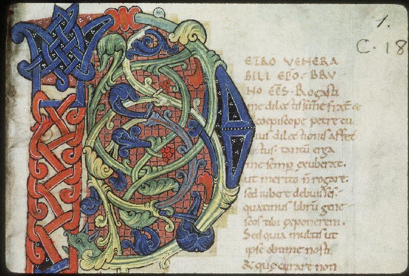 Vendôme, Bibl. mun., ms. 0018, f. 001 - vue 3