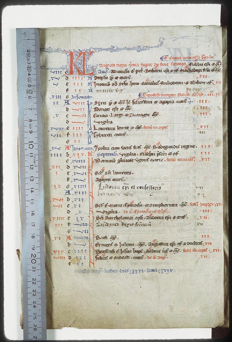 Vendôme, Bibl. mun., ms. 0017 E, f. 004v - vue 1
