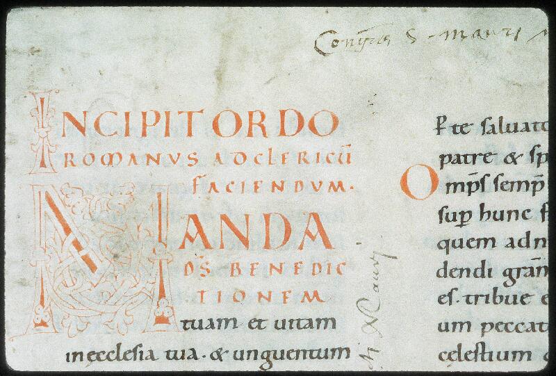 Vendôme, Bibl. mun., ms. 0014, f. 001 - vue 3