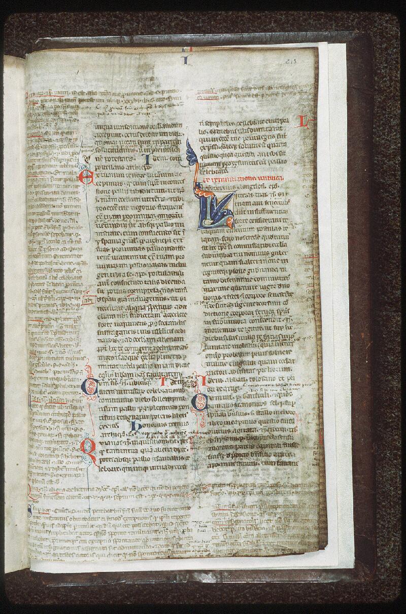 Vendôme, Bibl. mun., ms. 0008, f. 213 - vue 1
