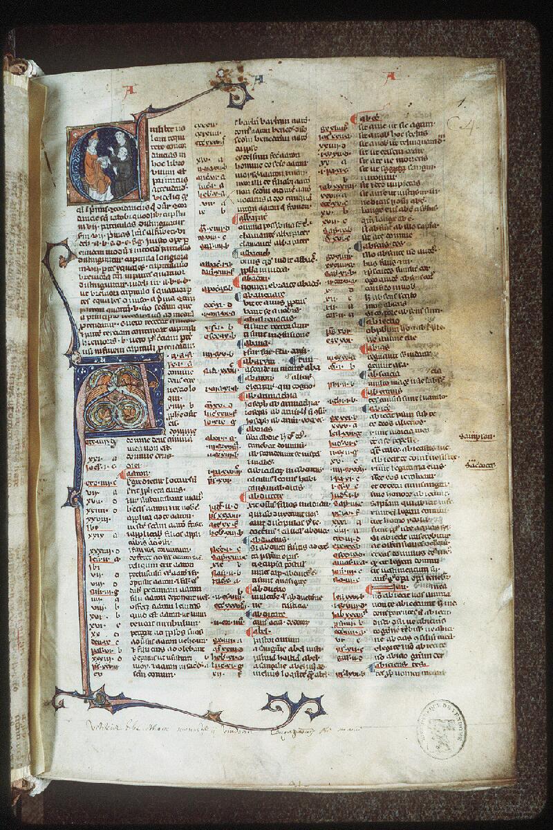 Vendôme, Bibl. mun., ms. 0004, f. 001 - vue 2