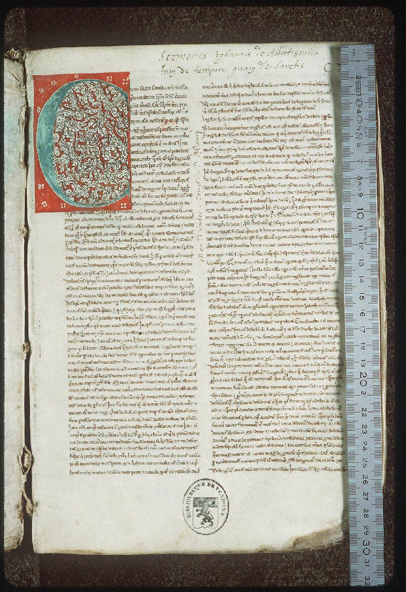Vendôme, Bibl. mun., ms. 0076, f. 001 - vue 1