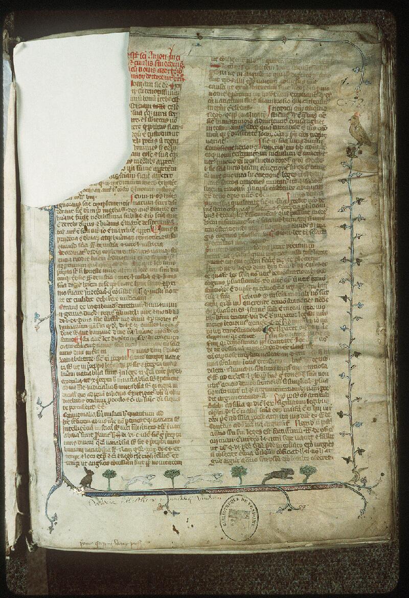 Vendôme, Bibl. mun., ms. 0078, f. 001 - vue 2