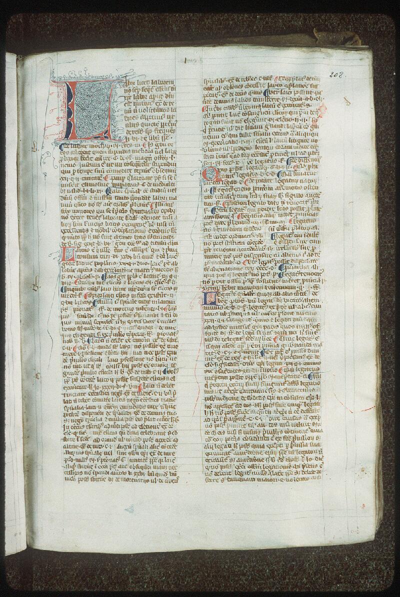 Vendôme, Bibl. mun., ms. 0078, f. 208