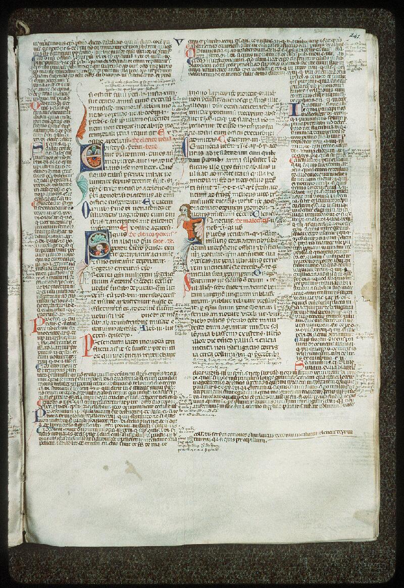 Vendôme, Bibl. mun., ms. 0080, f. 241 - vue 1