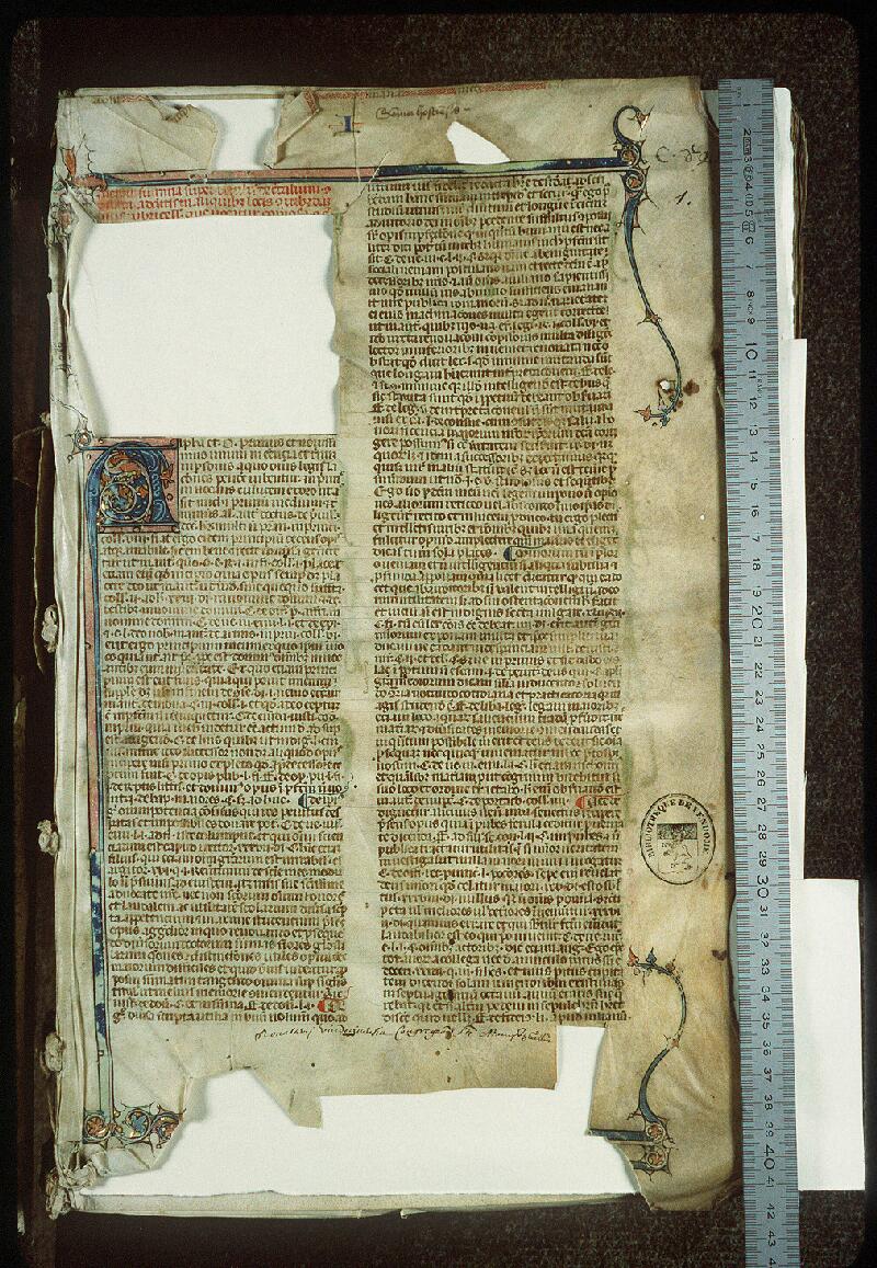 Vendôme, Bibl. mun., ms. 0082, f. 001 - vue 1