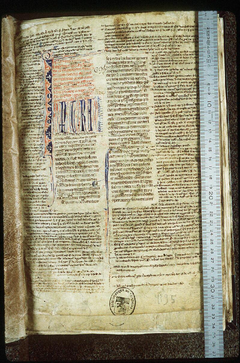 Vendôme, Bibl. mun., ms. 0095, f. 001 - vue 1