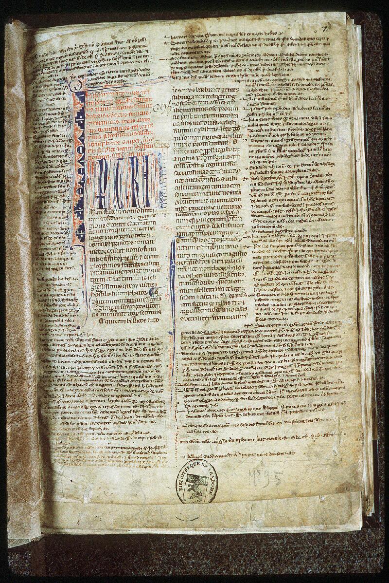 Vendôme, Bibl. mun., ms. 0095, f. 001 - vue 2