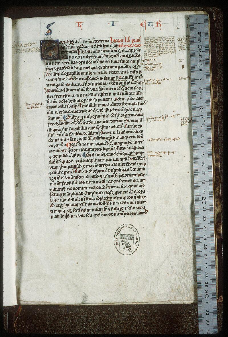 Vendôme, Bibl. mun., ms. 0105, f. 001 - vue 1