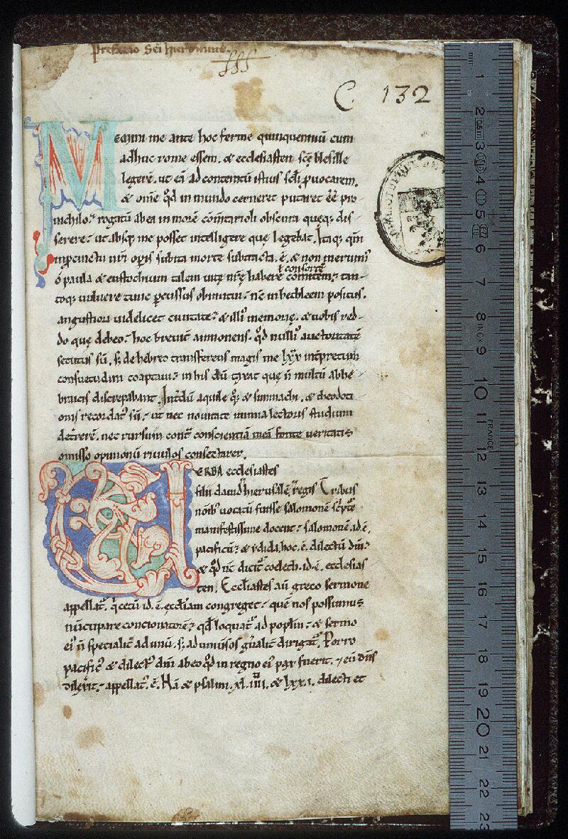 Vendôme, Bibl. mun., ms. 0132, f. 001 - vue 1