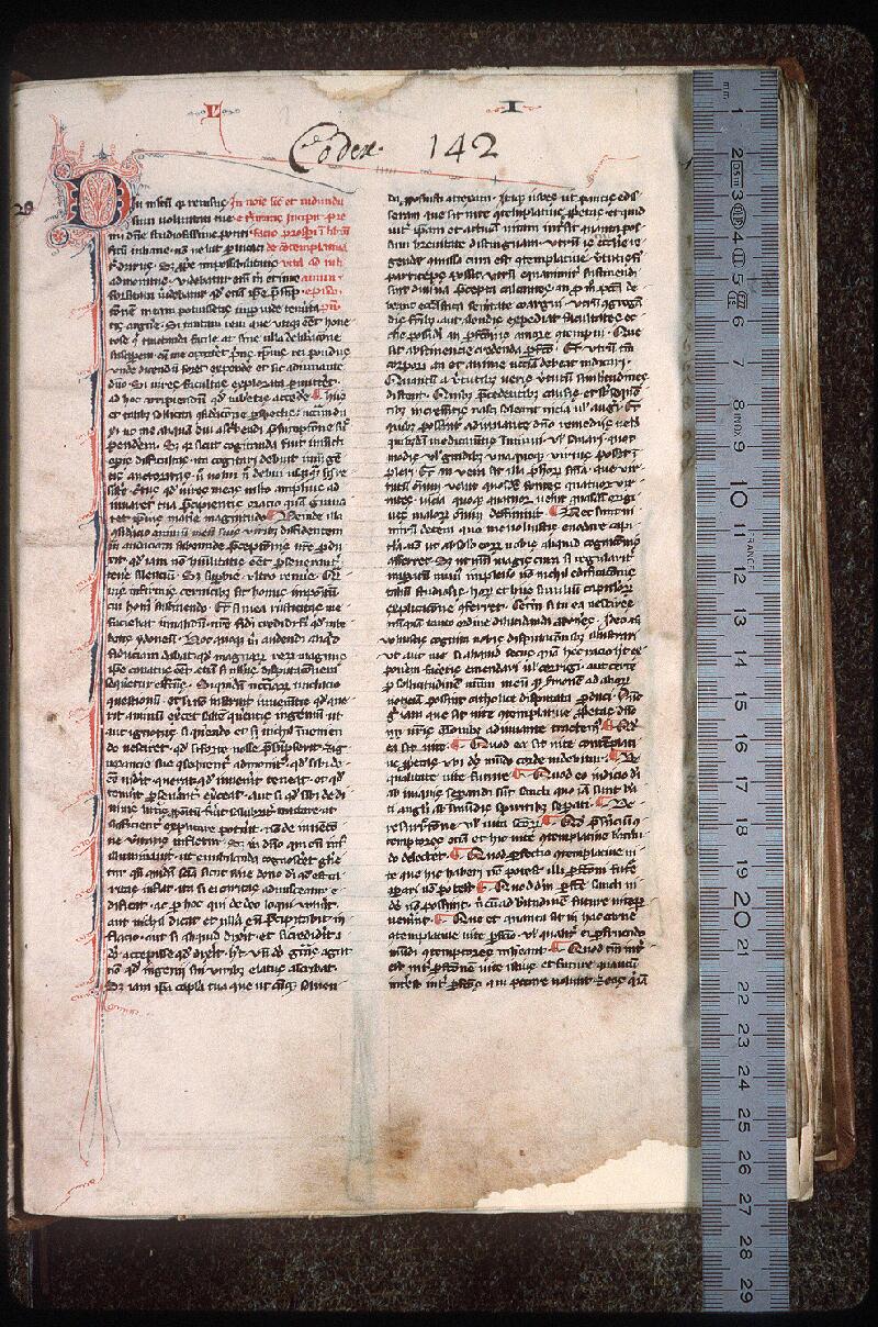 Vendôme, Bibl. mun., ms. 0142, f. 001 - vue 1