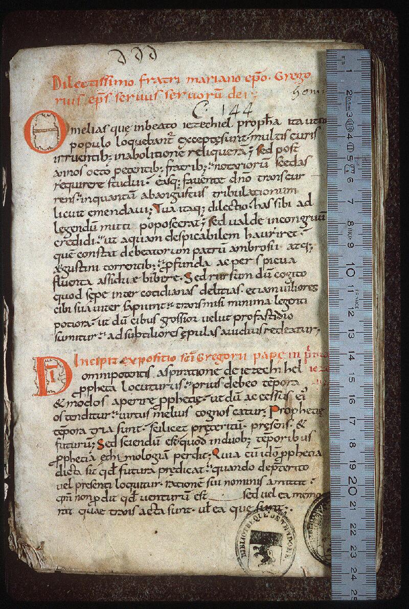 Vendôme, Bibl. mun., ms. 0144, f. 001 - vue 1