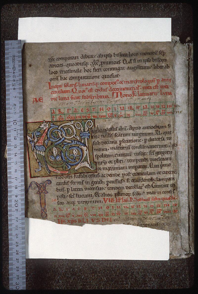 Vendôme, Bibl. mun., ms. 0161, f. 002v - vue 1