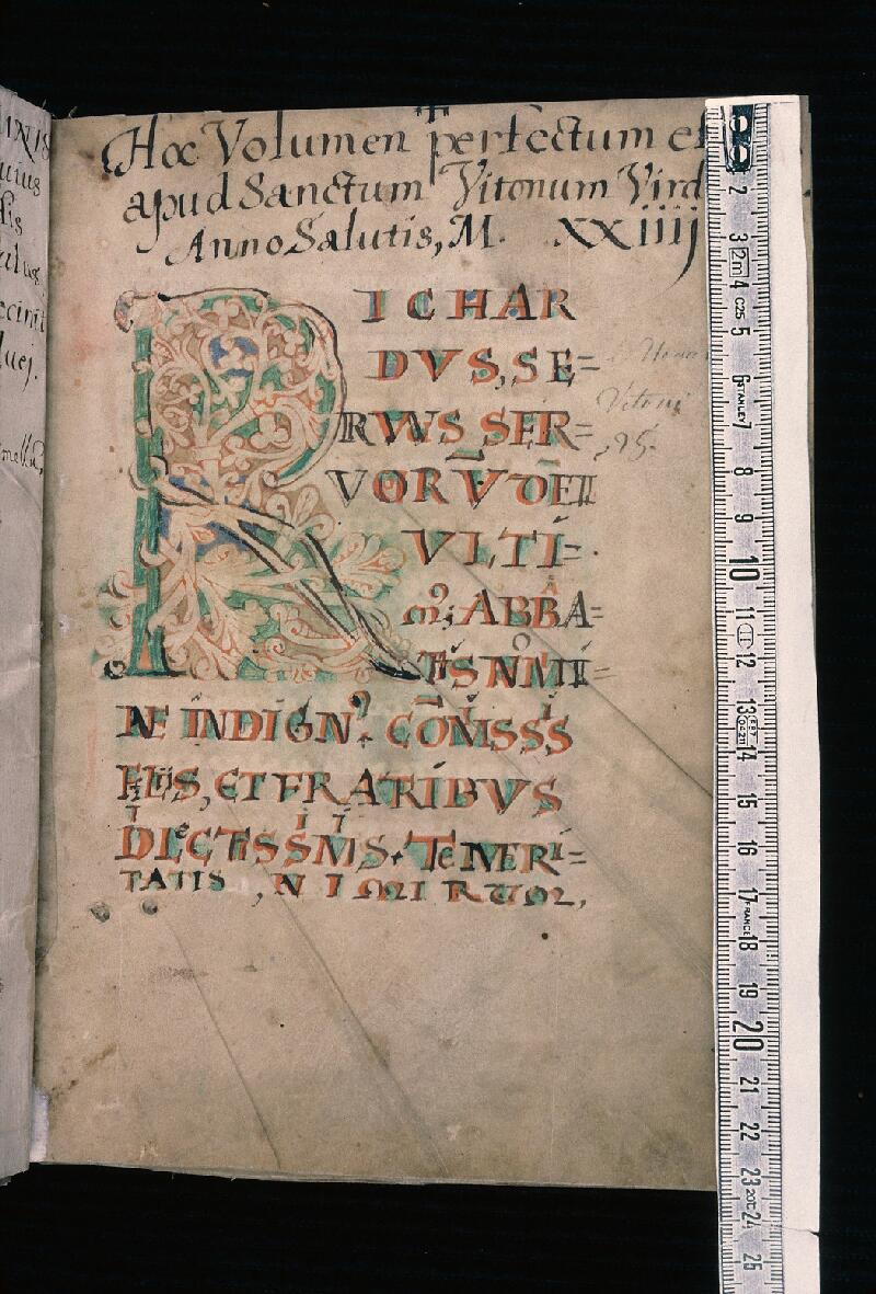 Verdun, Bibl. mun., ms. 0002, f. 002 - vue 1